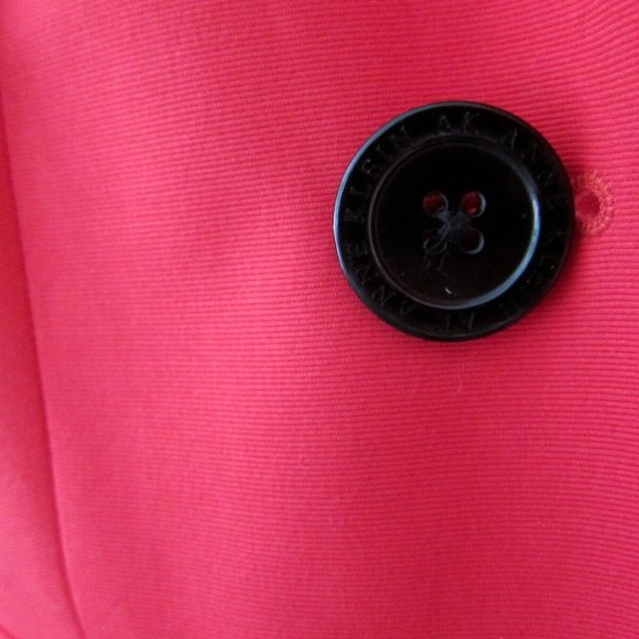 ANNE KLEIN BRIGHT RED COTTON BLAZER - SIZE 8P - Picture 8 of 12